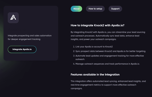 Apollo.io Integration